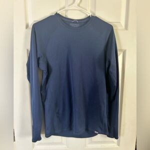 Patagonia Women’s Baselayer Blue Midweight Shirt size M